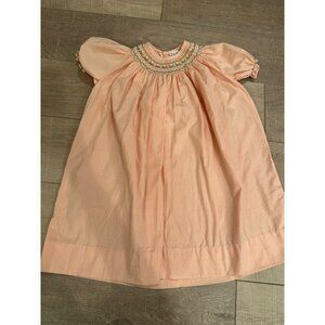 ORIENT EXPRESS GIRLS ORANGE SMOCKED DRESS SIZE 4